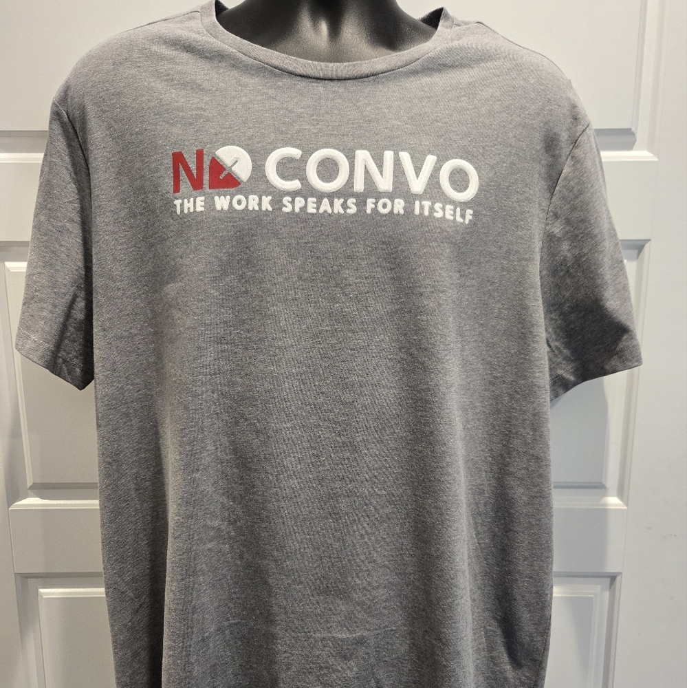NO CONVO, GRAY, XL TSHIRT